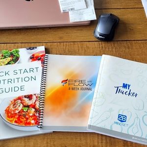 Beach body journals and cookbook